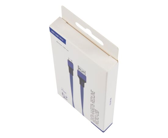  Дата-Кабель Red Line Flat USB - Micro USB, синий 