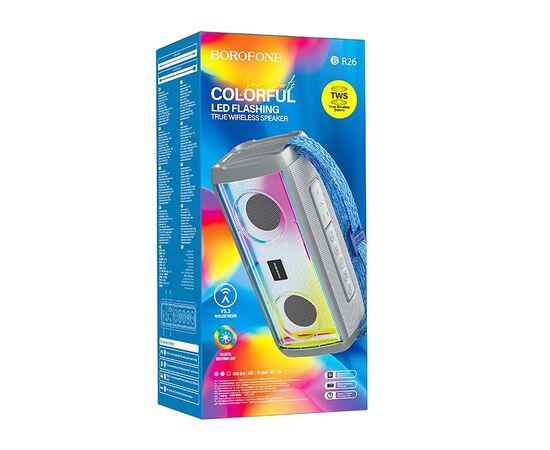  Портативная акустика Borofone BR26 Daring sports (gray) (213539) 