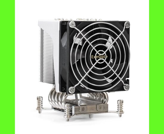  Кулер ExeGate ESNK-P0050AP4.PWM.4U.2011.Cu EX293433RUS (Al+Cu, 4U, 5 тепл. трубок, LGA2011/2066, TDP 165W, Fan 80mm, PWM, 1900-3800RPM) 