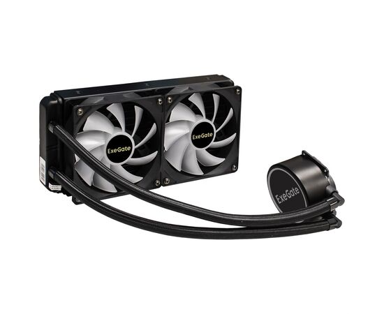  СВО ExeGate EX293457RUS BlackWater-240V2.PWM.RGB RGB подсветка, LGA2066/2011/1366/1150/1151/1155/1156/1200/1700/AM4/FM1/FM2 