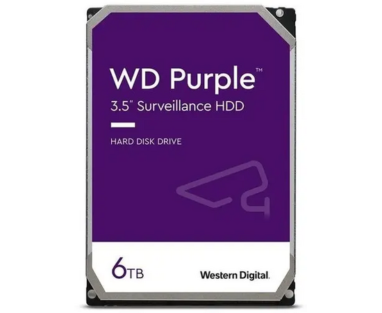  HDD Western Digital Purple WD64PURZ SATA 6Tb, IntelliPower, 256MB buffer (DV-Digital Video) 