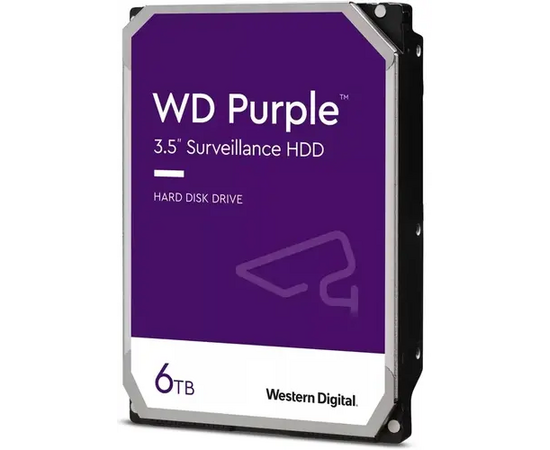  HDD Western Digital Purple WD64PURZ SATA 6Tb, IntelliPower, 256MB buffer (DV-Digital Video) 