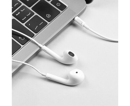  Проводные наушники HOCO M55 Memory, Jack 3.5mm, 1.2 м, белый 