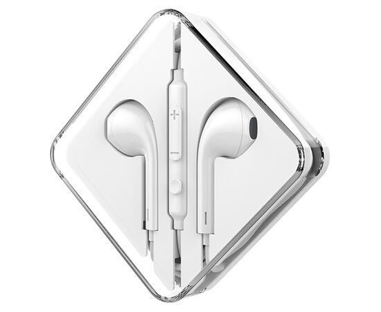  Проводные наушники HOCO M55 Memory, Jack 3.5mm, 1.2 м, белый 