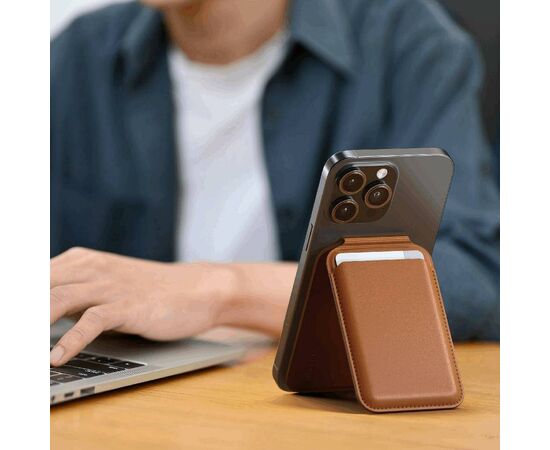  Подставка-картхолдер Satechi Magnetic Wallet Stand ST-VLWN Brown 