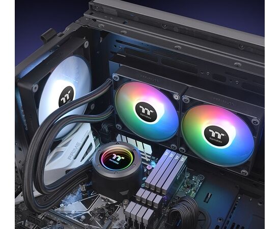  СВО Thermaltake TH240 V2 ARGB (CL-W361-PL12SW-A) Soc-AM5/AM4/1151/1200/1700 Al+Cu Ret 