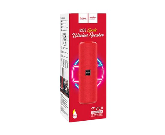  Портативная колонка Bluetooth 5.0 5W*2 1200mAh Hoco BS33 (Red) 