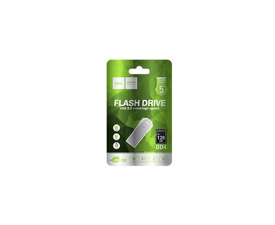  Флэш драйв USB 128GB 2.0 Hoco UD4 (Silver) 
