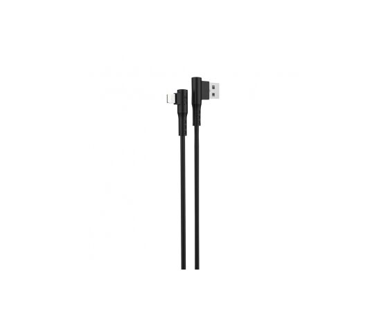  Кабель угловой lightning HAVIT HV-H681 2.0A 1.0 m. Черный 