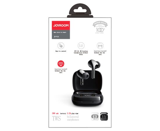  Беспроводные наушники TWS JOYROOM JR-TL6, Bluetooth, белый 