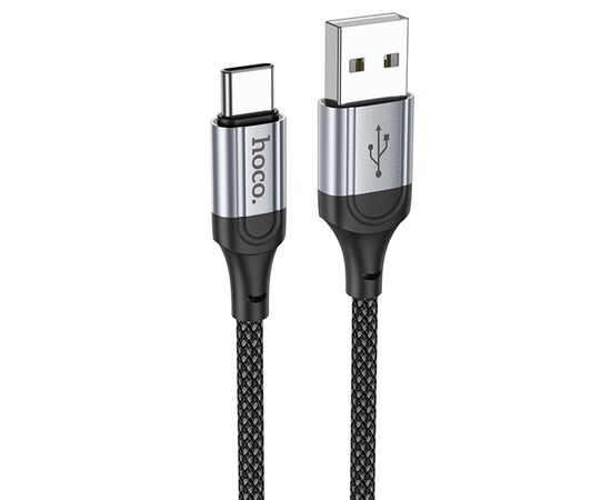  Кабель USB HOCO X102 Fresh USB - Type-C, 3A, 1 м, черный 