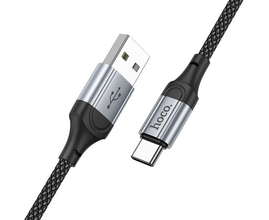  Кабель USB HOCO X102 Fresh USB - Type-C, 3A, 1 м, черный 