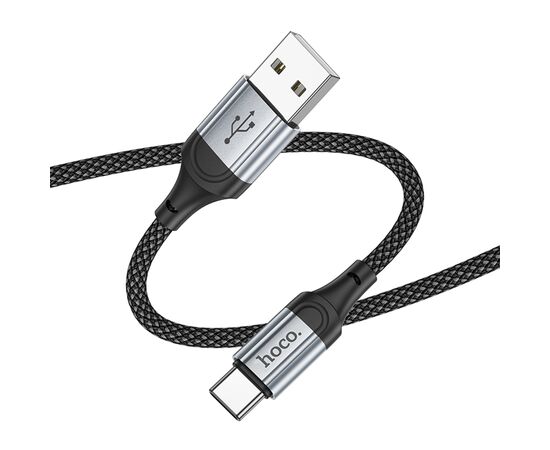  Кабель USB HOCO X102 Fresh USB - Type-C, 3A, 1 м, черный 