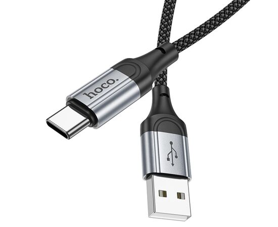  Кабель USB HOCO X102 Fresh USB - Type-C, 3A, 1 м, черный 