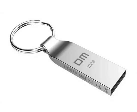  USB-флешка DM PD076-USB3.0 32Gb (USB3.0) металл, с кольцом 