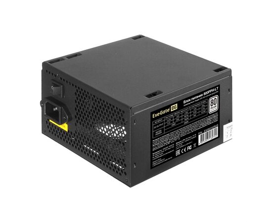 Блок питания ExeGate 800PPH-LT-OEM EX292152RUS-OEM 800W (ATX, APFC, КПД 82 (80 Plus), 12cm fan, 24pin) 