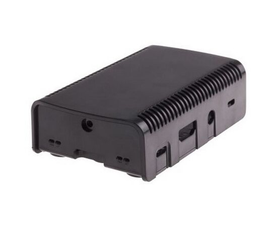  Корпус Raspberry Pi 3 Model B (103-4300) , 2-piece black case ASM-1900040-21 for Raspberry Pi 3 B/B+ , совместим с креплением VESA Mount 
