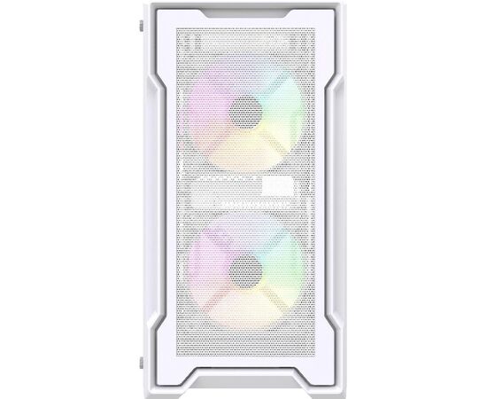  Корпус Powercase Mistral Micro X3W ARGB (CMMXW-A3), Tempered Glass, 3x 120mm ARGB PWM Fan, белый, mATX 